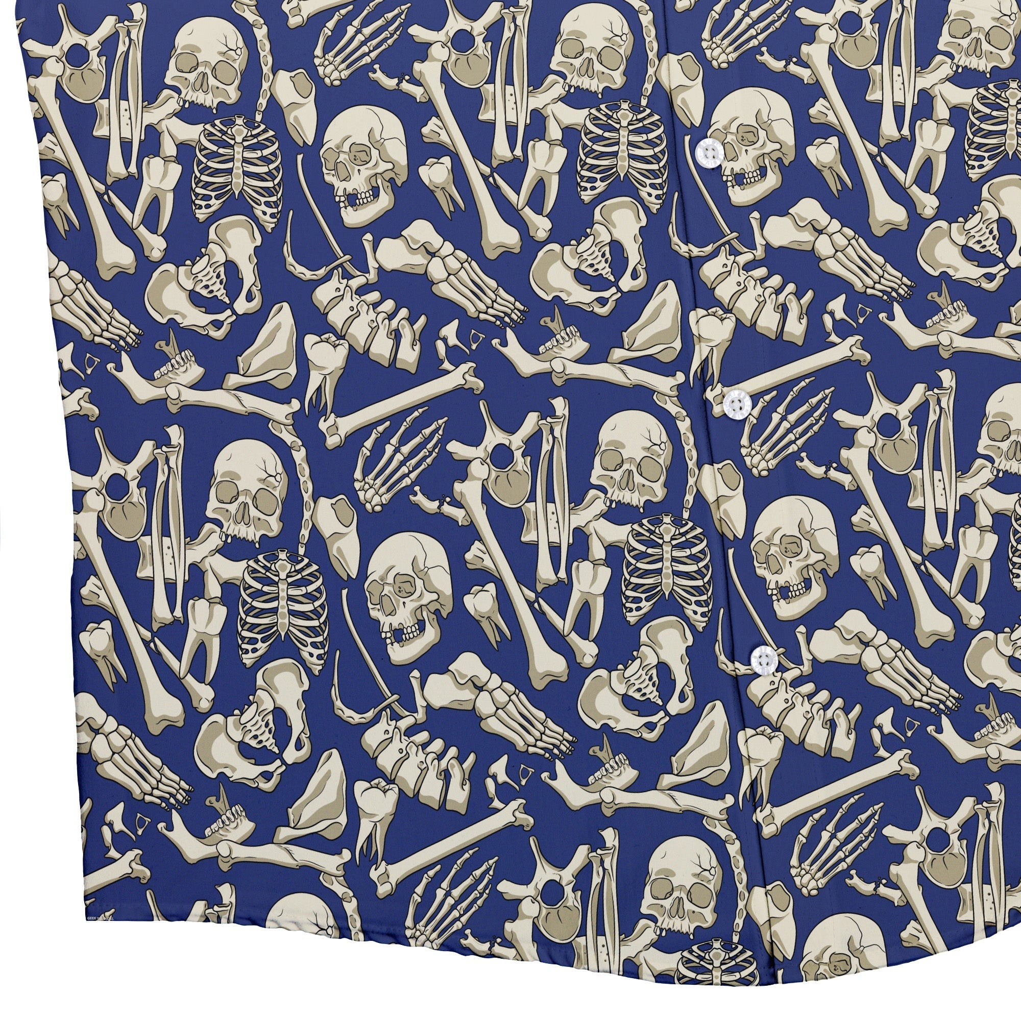Osteology Dream Button Up Shirt Geek Nerd adult sizing Design by Julie Kitzes q225