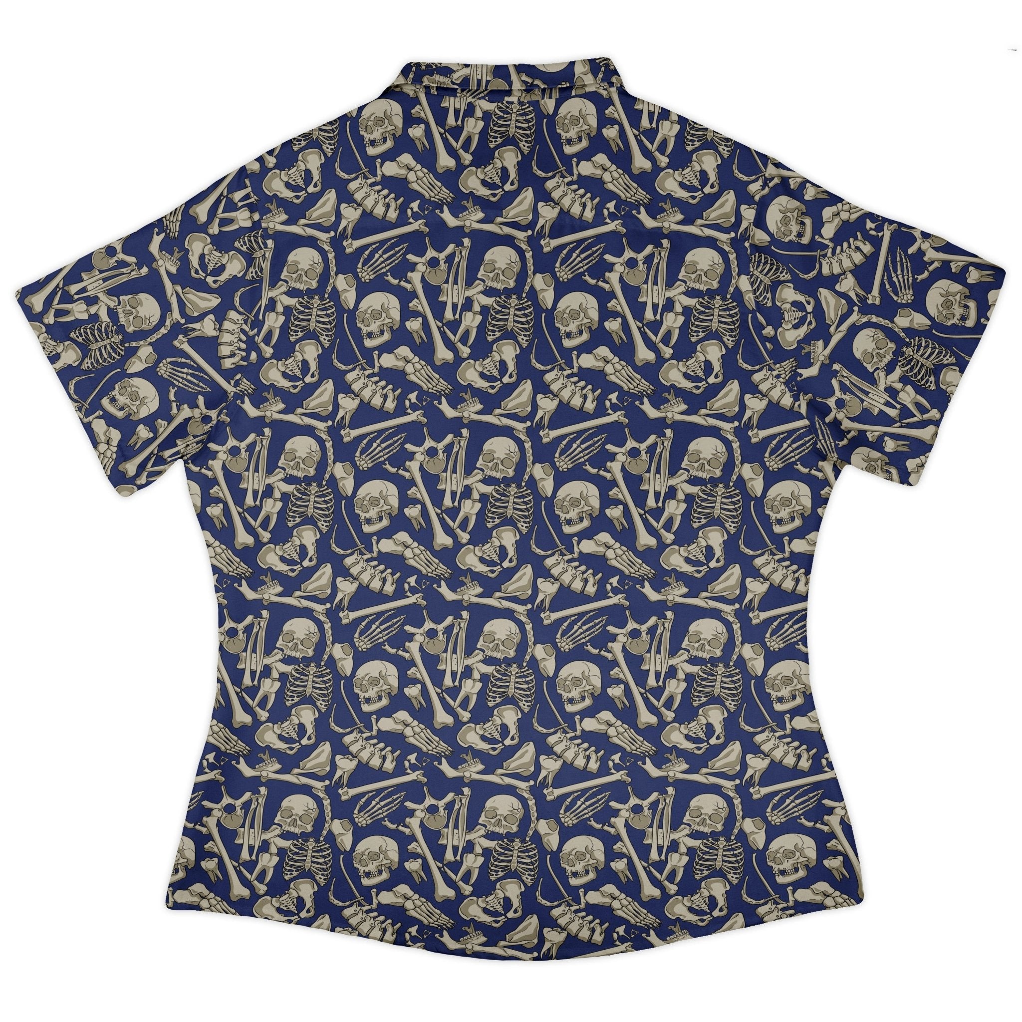 Osteology Dream Curvy Button Up Shirt Geek Nerd Design by Julie Kitzes q225 science print
