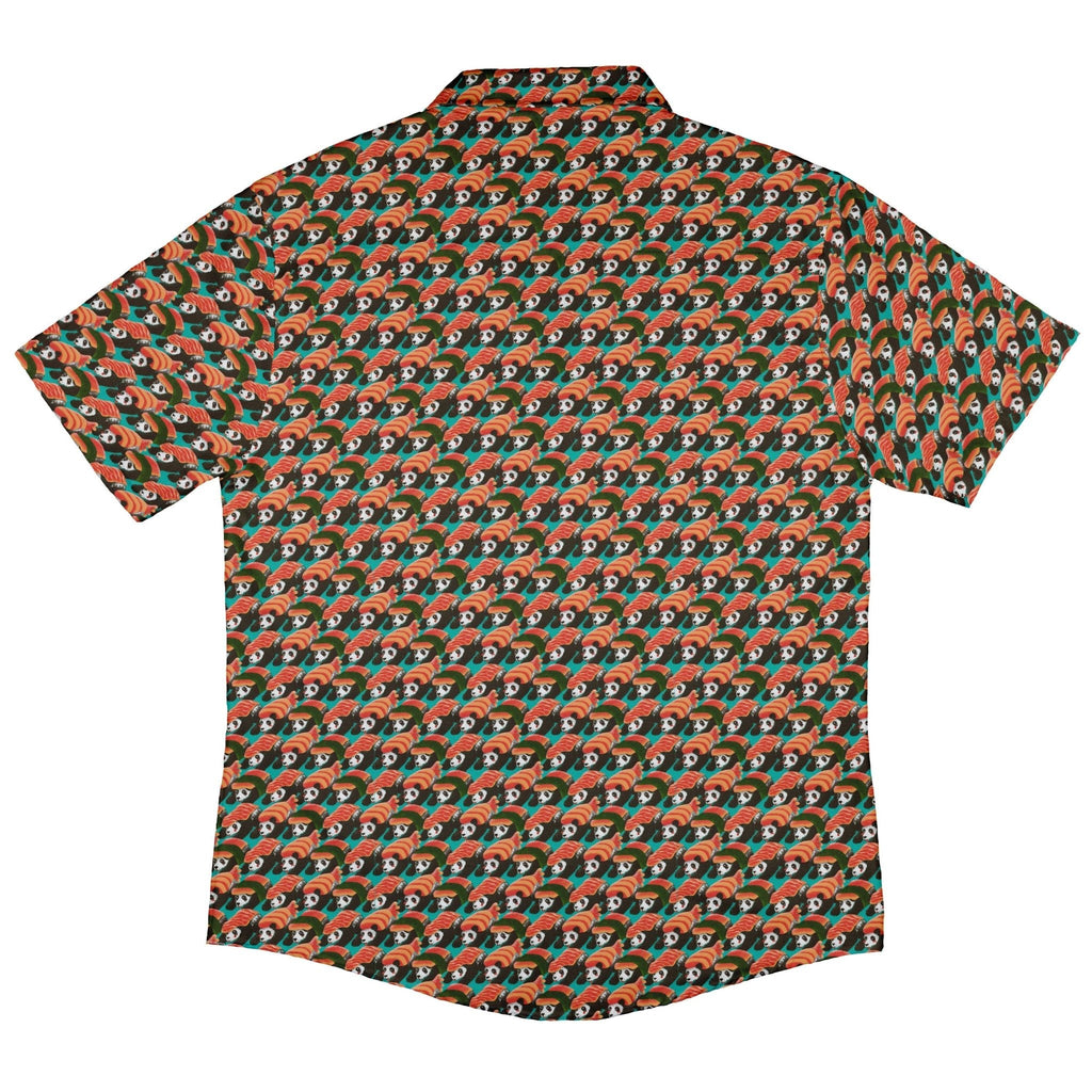Panda Nigiri Anime Button Up Shirt - adult sizing - Animal Patterns - Anime