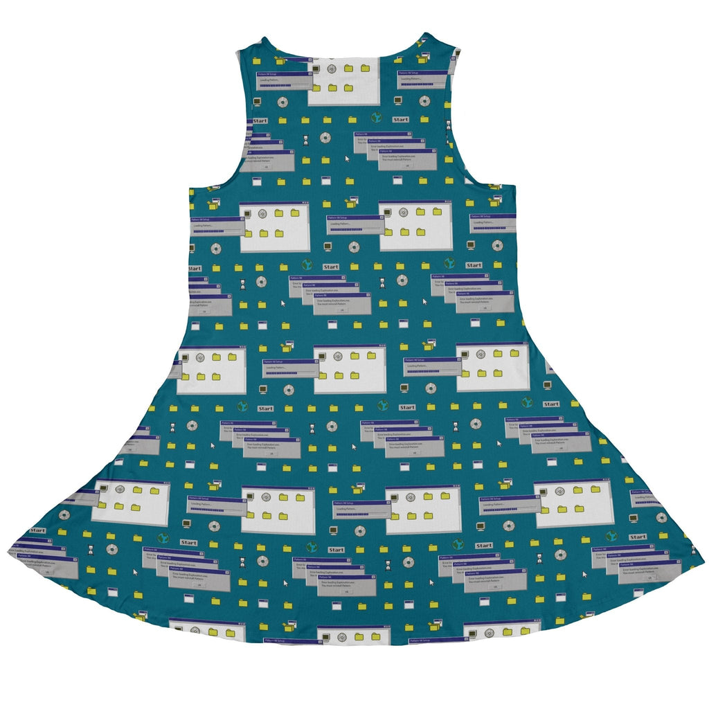 Pattern98 Dress Geek Nerd computer print Design by Claire Murphy lx - C