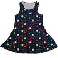 Pawn Party Blue Board Game Dress Geek Nerd board game print lx - C