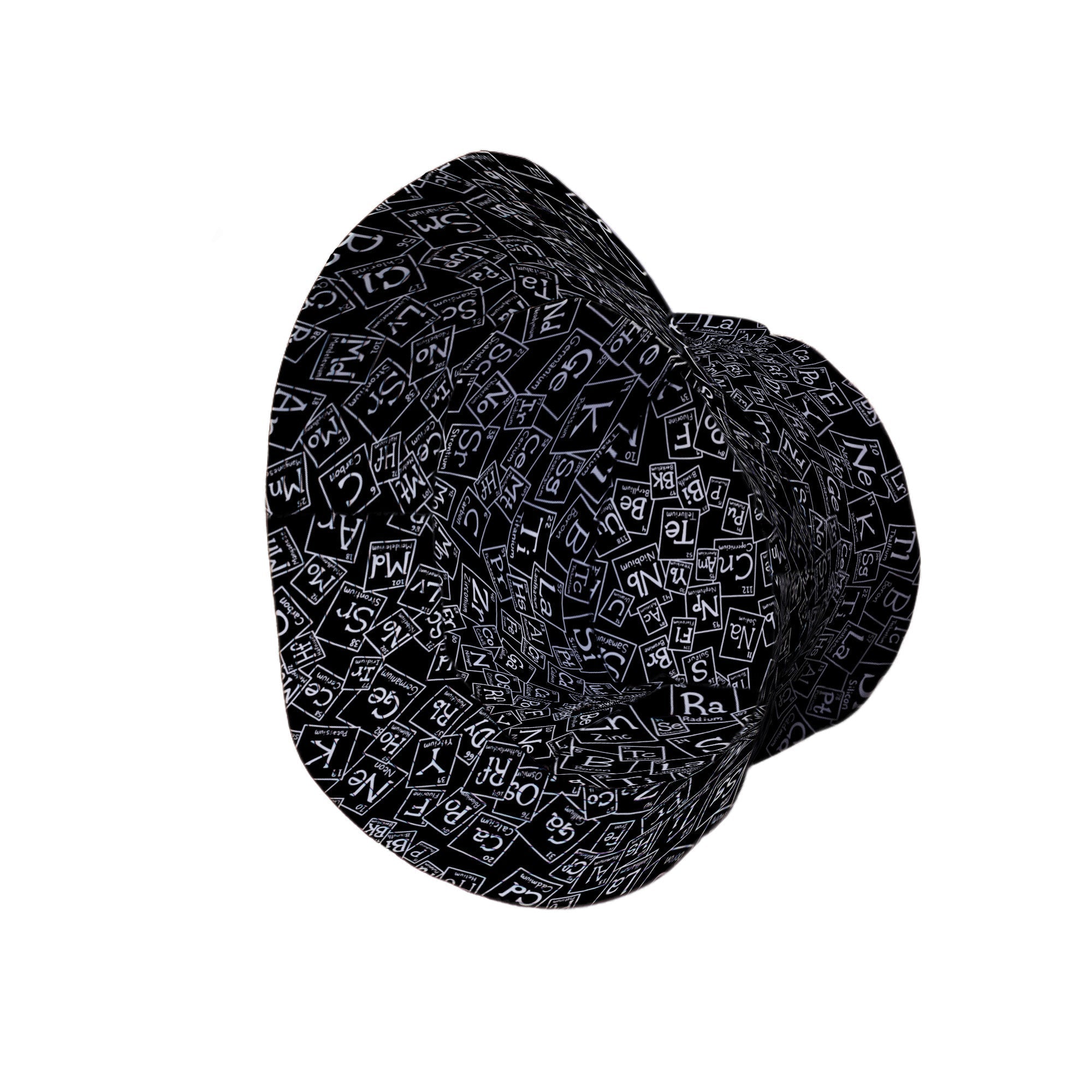 Periodic Table BW Bucket Hat Geek Nerd Design by Julie Kitzes lx - B q225