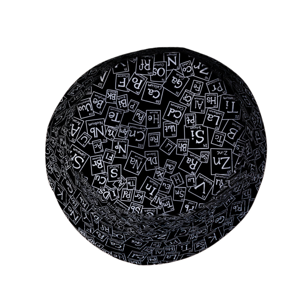 Periodic Table BW Bucket Hat Geek Nerd Design by Julie Kitzes lx - B q225
