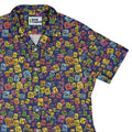 Periodic Table Blue Curvy Button Up Shirt Geek Nerd Design by Julie Kitzes q225 science print