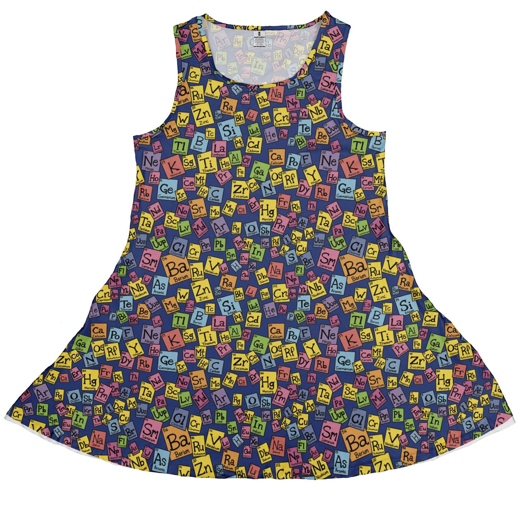 Periodic Table Blue Dress Geek Nerd Design by Julie Kitzes lx - C q225