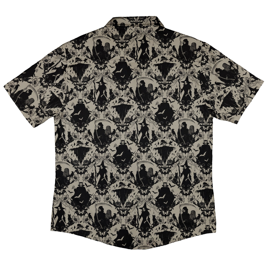 Phantom Flourish Button Up Shirt Geek Nerd 0925 adult sizing All Adult Button Up Shirts
