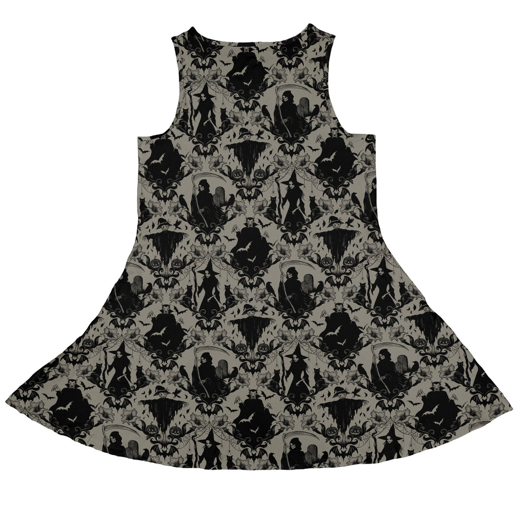 Phantom Flourish Dress Geek Nerd 0925 Botany Print Design by Episodic