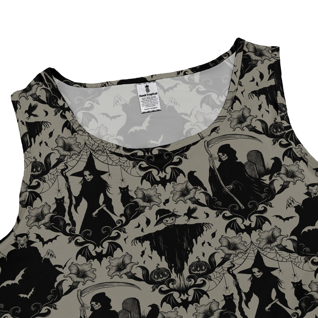 Phantom Flourish Dress Geek Nerd 0925 Botany Print Design by Episodic