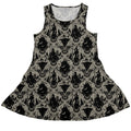 Phantom Flourish Dress Geek Nerd 0925 Botany Print Design by Episodic