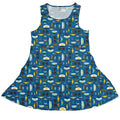 Pilot Uniform Dress Geek Nerd aviation print Design by Zirkus Design lx - C
