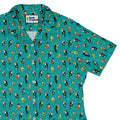 Pirate Toucans Curvy Button Up Shirt Geek Nerd animal patterns Design by Zirkus Design funny prints