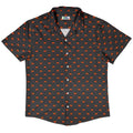 Pixel Pumpkins Button Up Shirt Geek Nerd adult sizing Design by Heather Davenport halloween