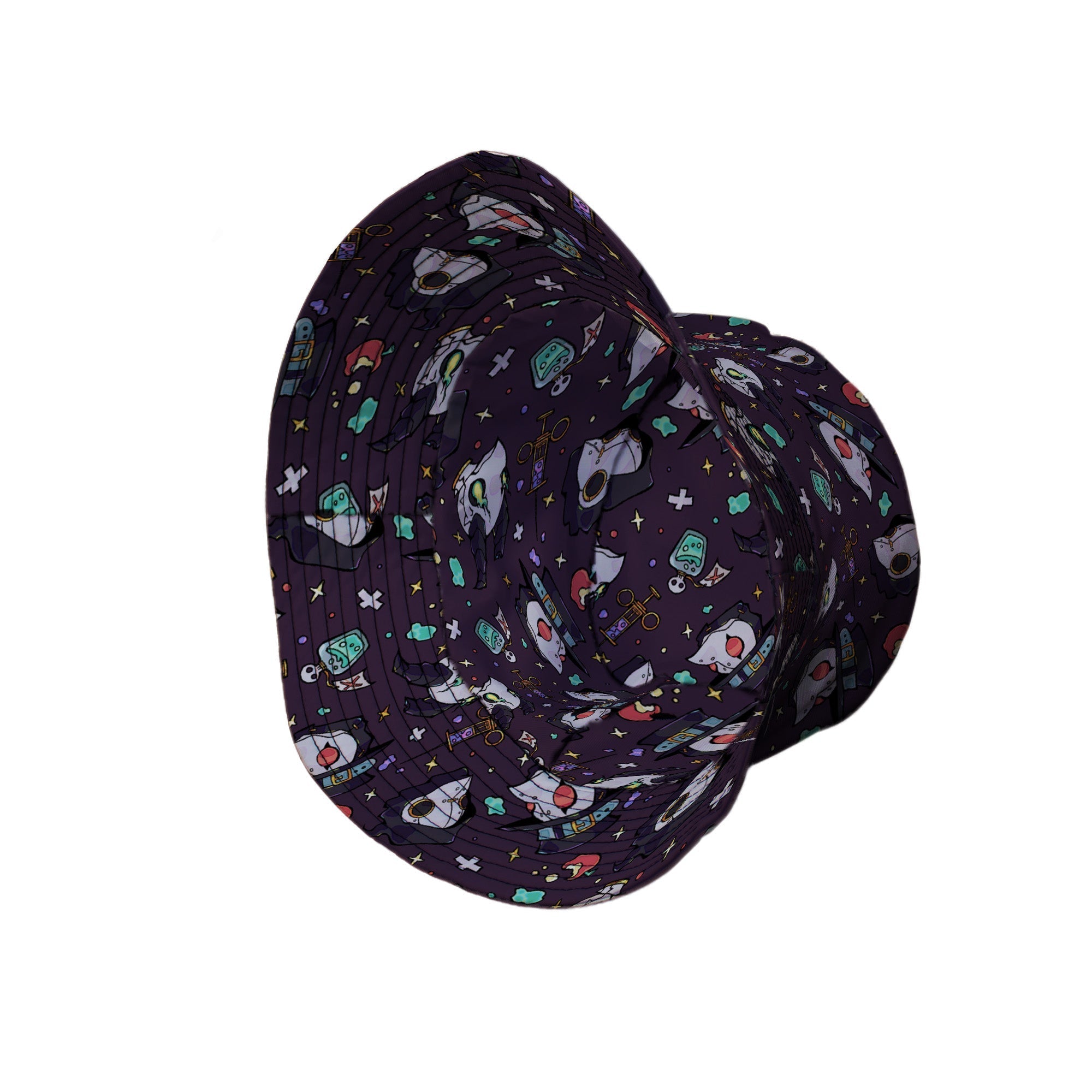 Plague Doctor Purple Bucket Hat