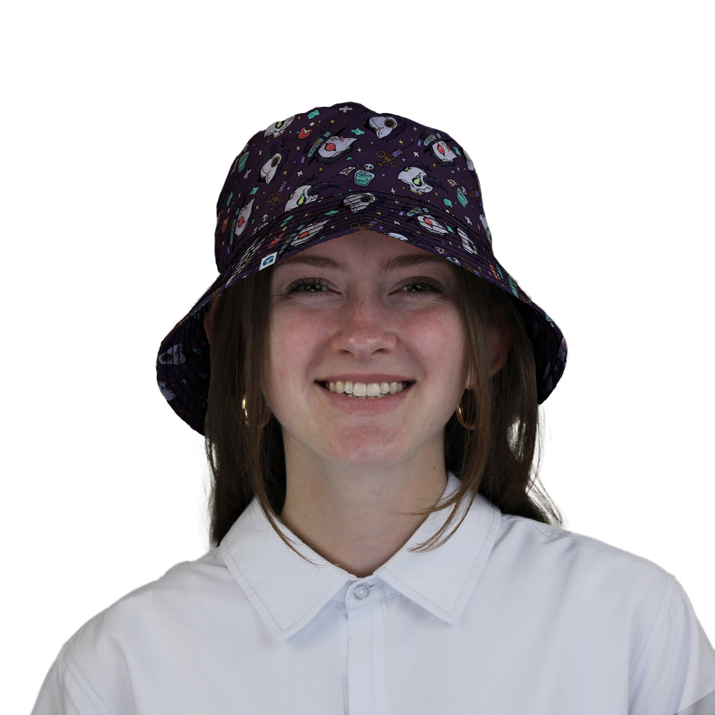 Plague Doctor Purple Bucket Hat
