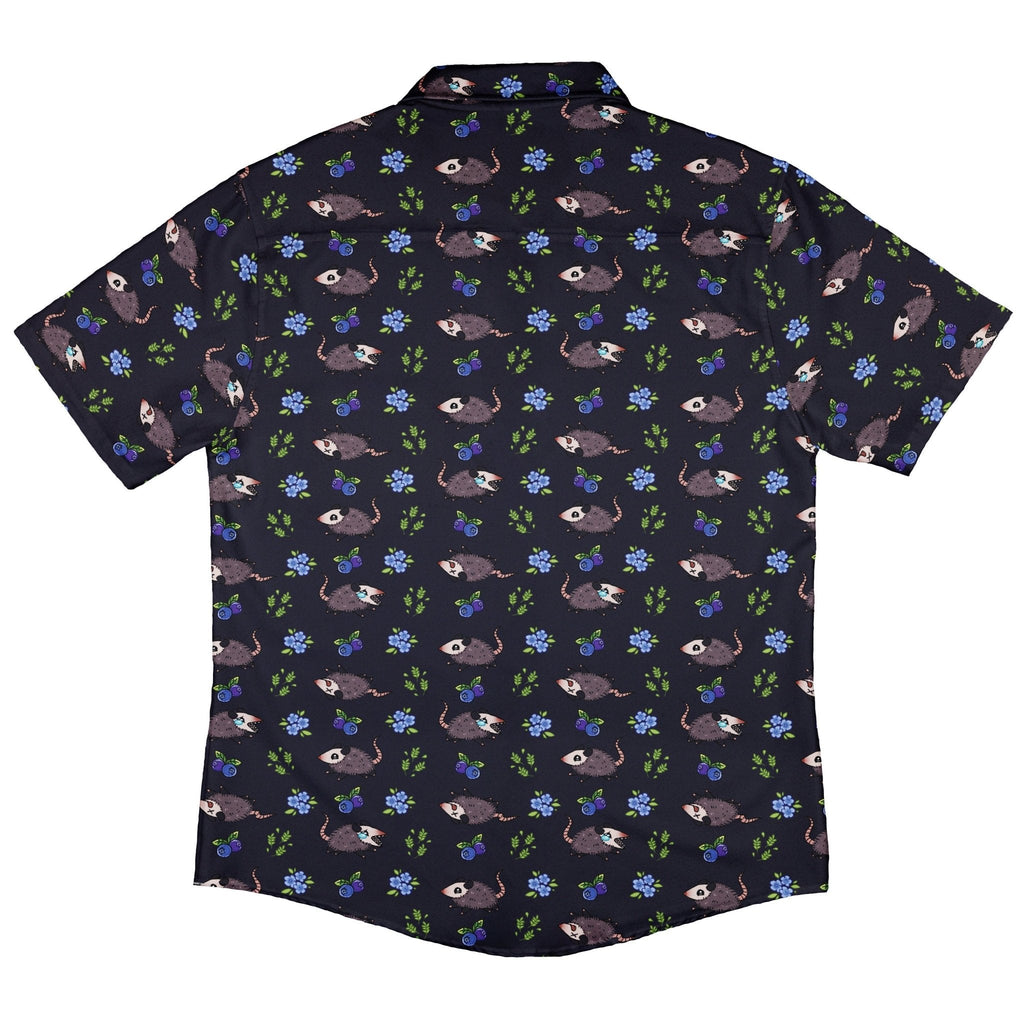 Playing Possum Button Up Shirt Geek Nerd 0925 adult sizing All Adult Button Up Shirts