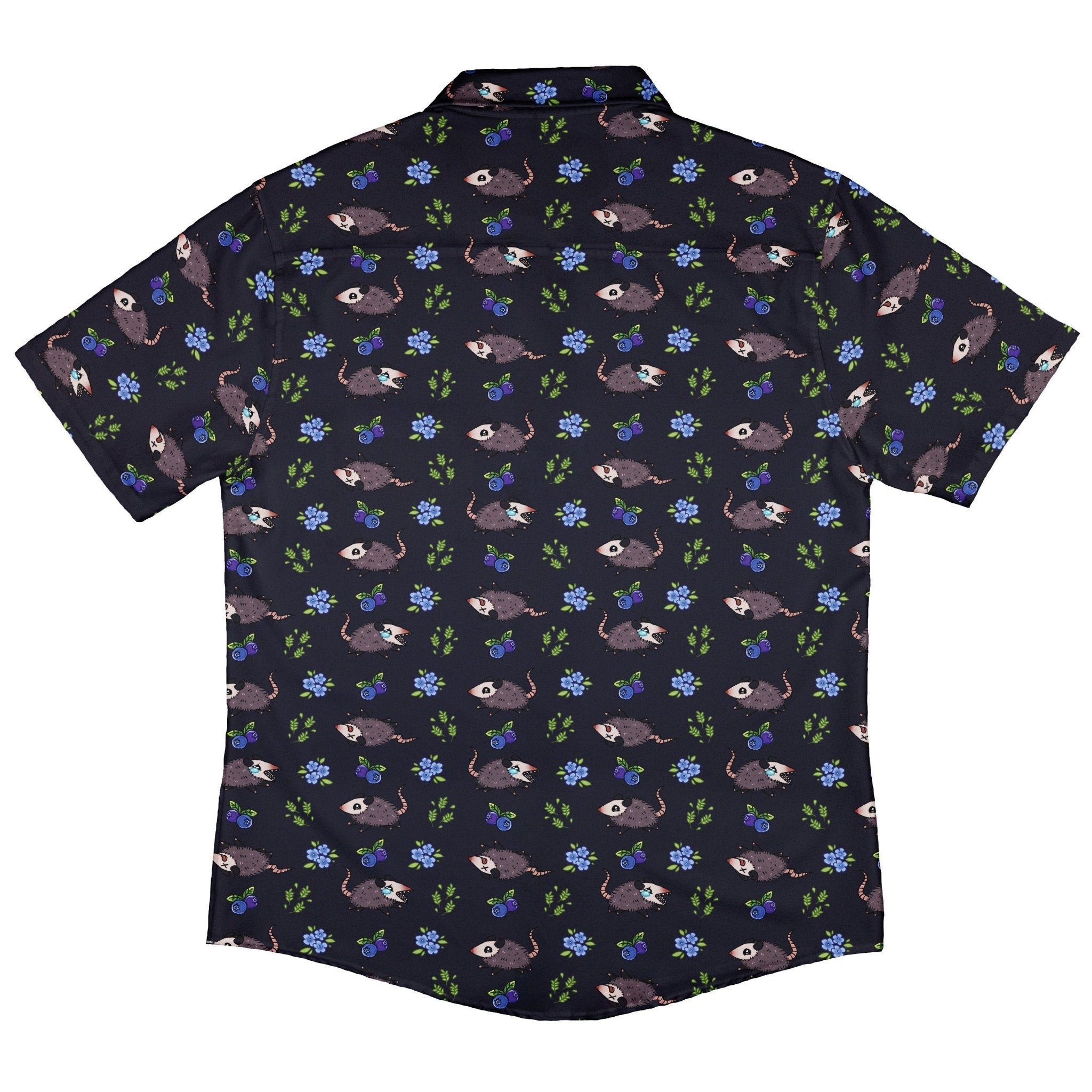 Playing Possum Button Up Shirt Geek Nerd 0925 adult sizing All Adult Button Up Shirts