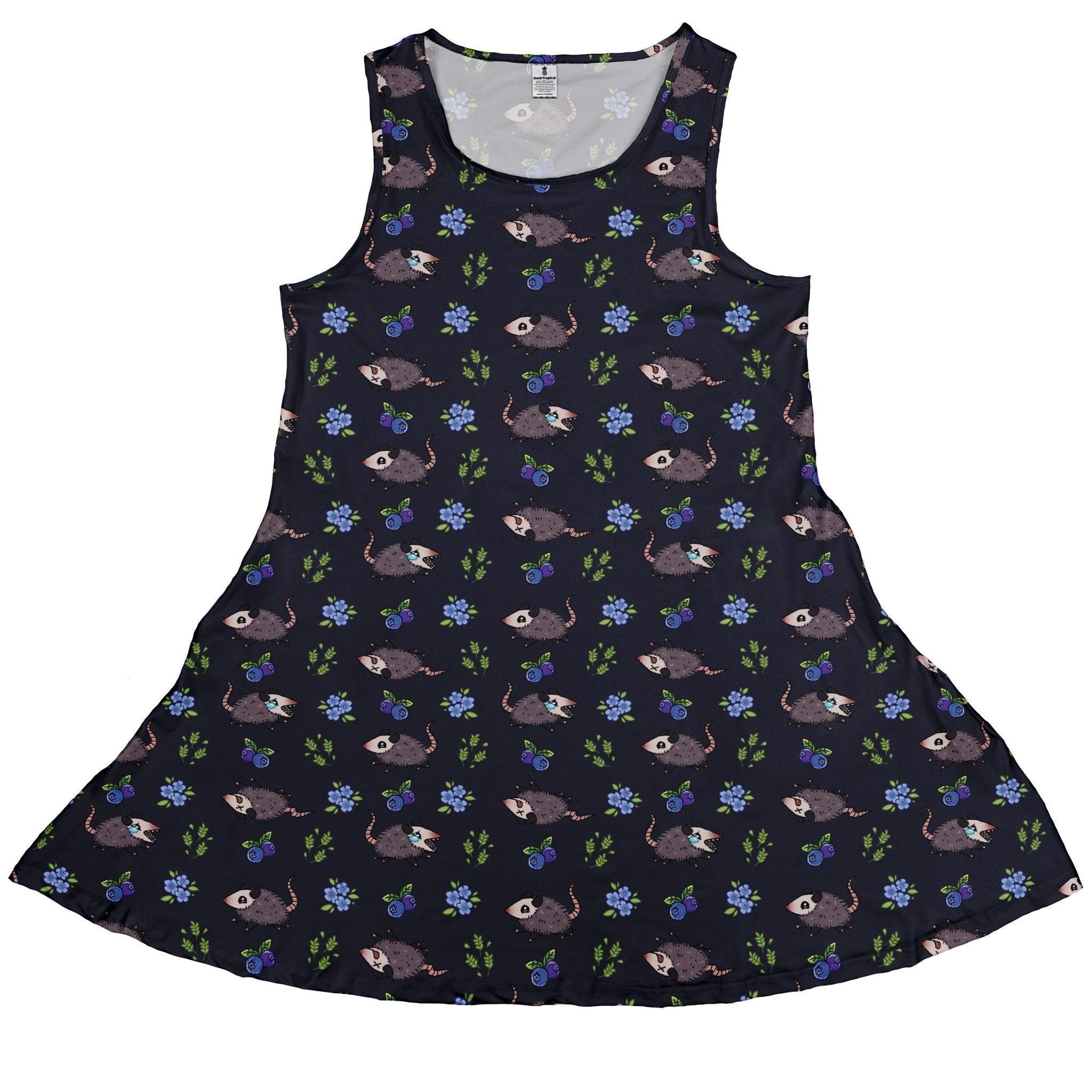 Playing Possum Dress Geek Nerd 0925 Animal Patterns Design by Ardi Tong