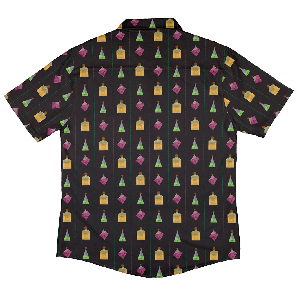 Poison Dice Elixirs Dnd Button Up Shirt - adult sizing - Design by Heather Davenport - dnd & rpg print