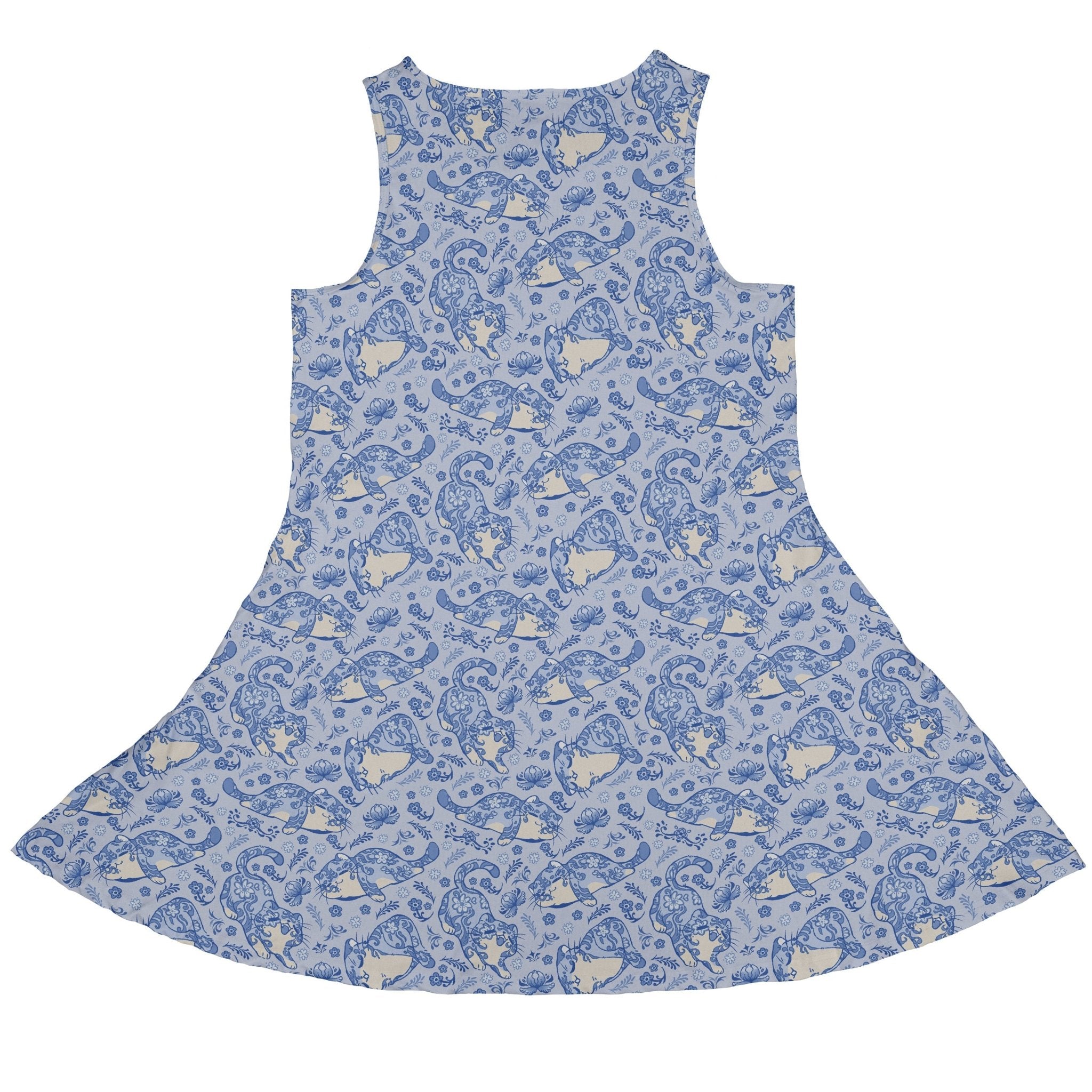 Porcelain Tigers Dress Geek Nerd 0925 Animal Patterns Design by Ardi Tong