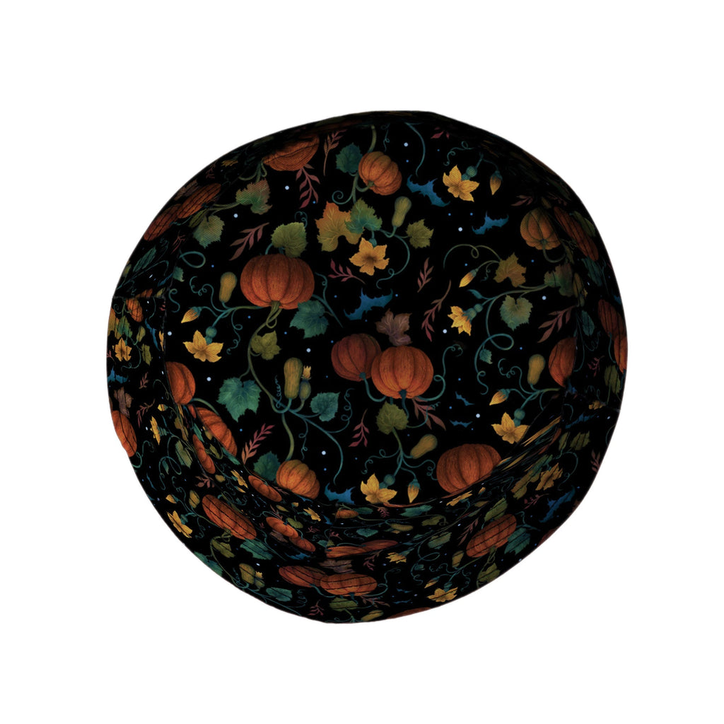 Pumpkin Bats Bucket Hat Geek Nerd 0925 Animal Patterns Botany Print