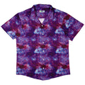 Purple Nebula Space Button Up Shirt - adult sizing - outer space & astronaut print -