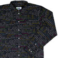 Python Pi Long Sleeve Button Up Shirt Geek Nerd adult sizing computer print FLOW DESC WRITING