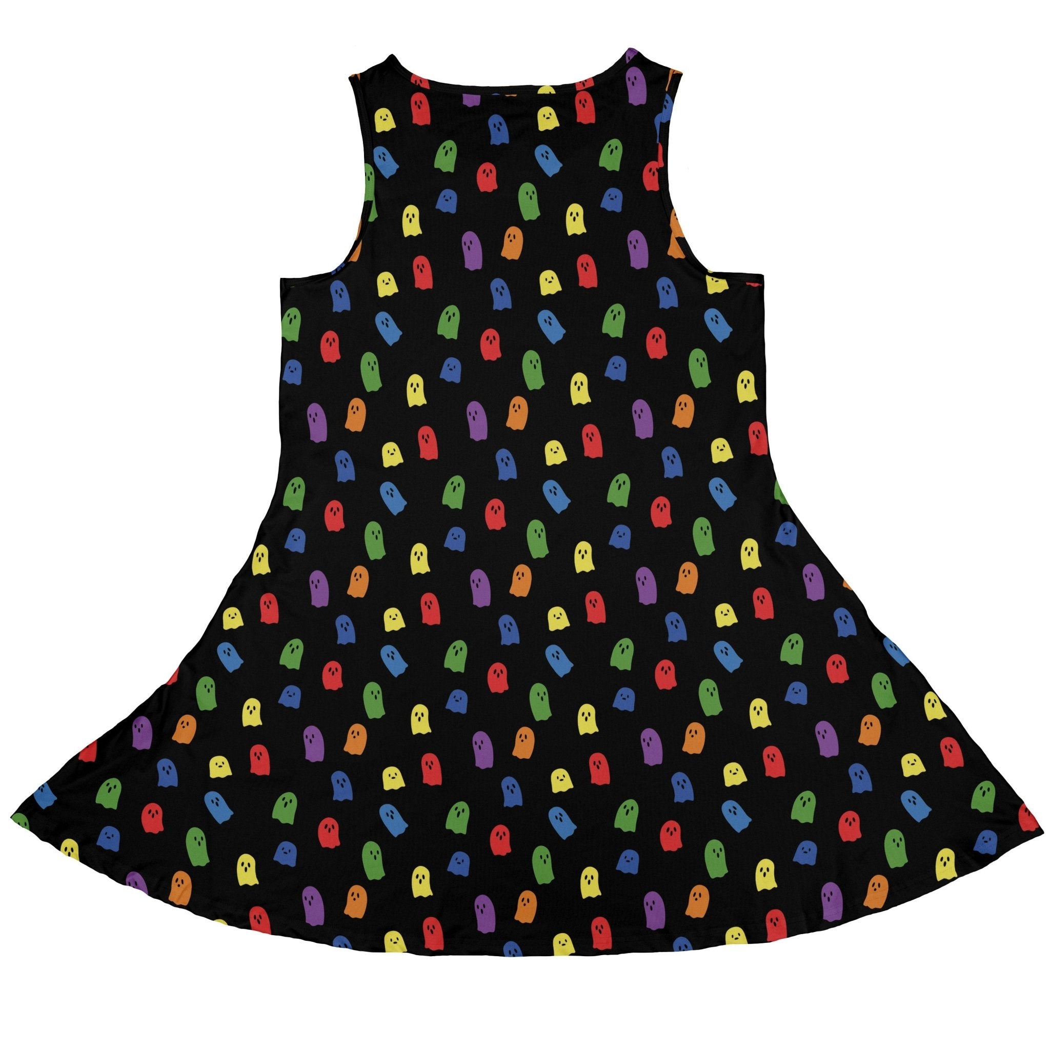 Rainbow Kawaii Ghosts Dress Geek Nerd 0925 Design by Tobe Fonseca Fantasy Prints