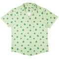 Raining Frogs Pastel Green Button Up Shirt - adult sizing - Animal Patterns - Anime