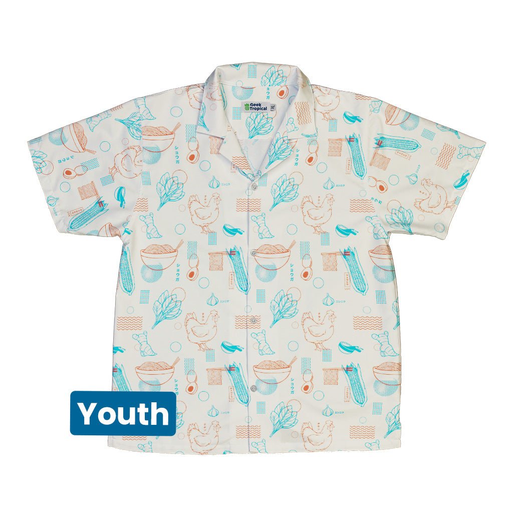 Ramen Recipe Japanese Youth Hawaiian Shirt - Anime - Design by Tobe Fonseca - Q3 - 2