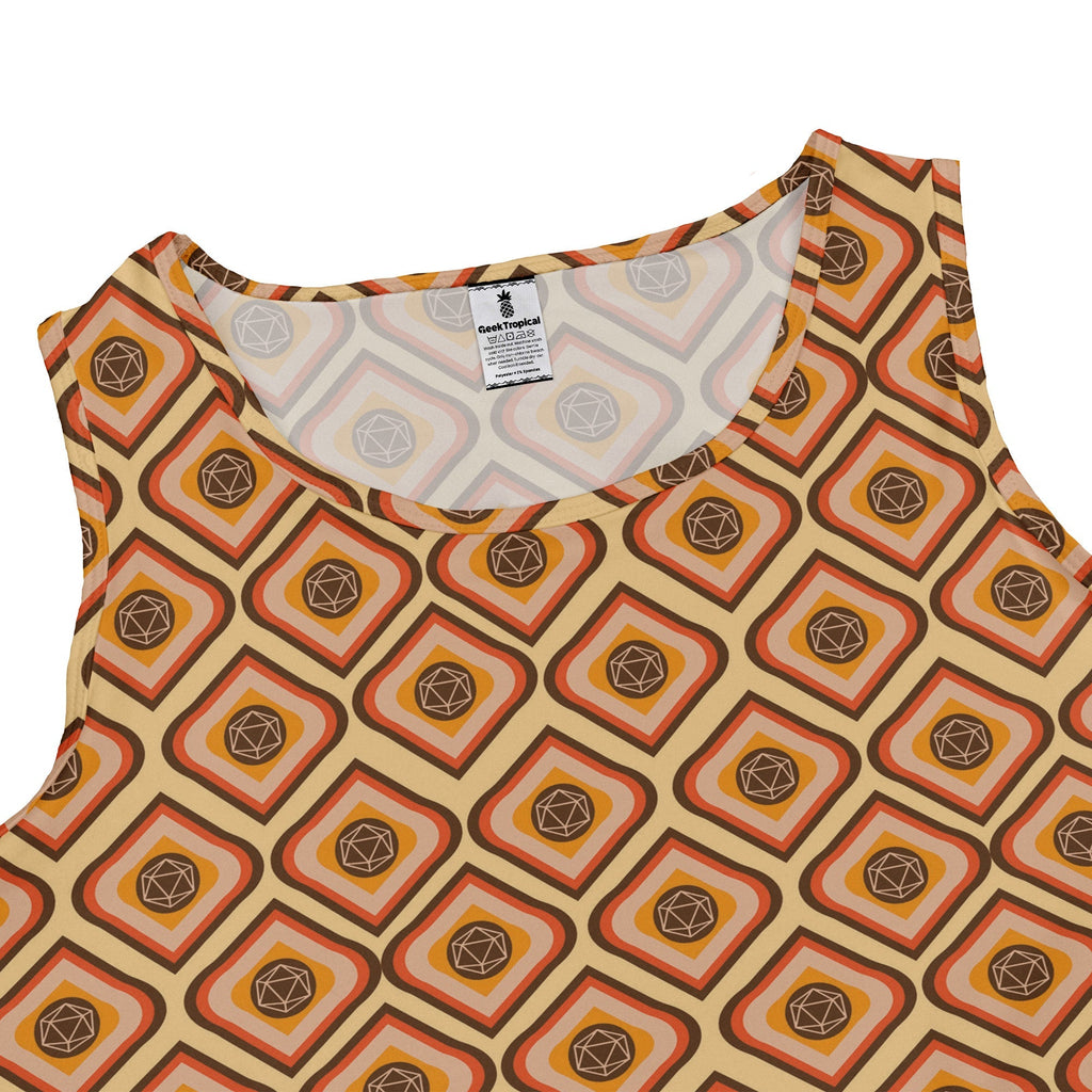 Retro Diamond Dice Dress Geek Nerd Design by Heather Davenport dnd & rpg print lx - C