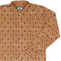 Retro Diamond Dice Long Sleeve Button Up Shirt Geek Nerd adult sizing Design by Heather Davenport dnd & rpg print