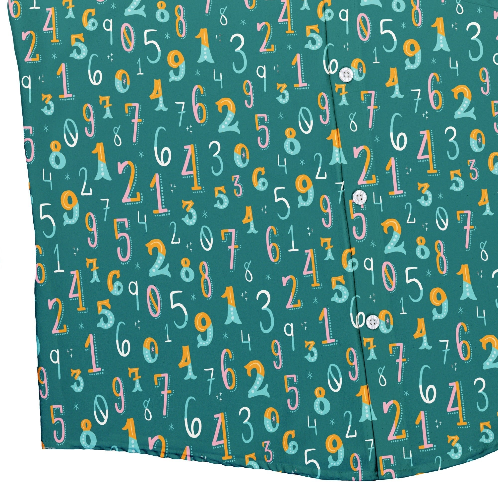 Retro Math Button Up Shirt Geek Nerd adult sizing Design by Zirkus Design mathematics print