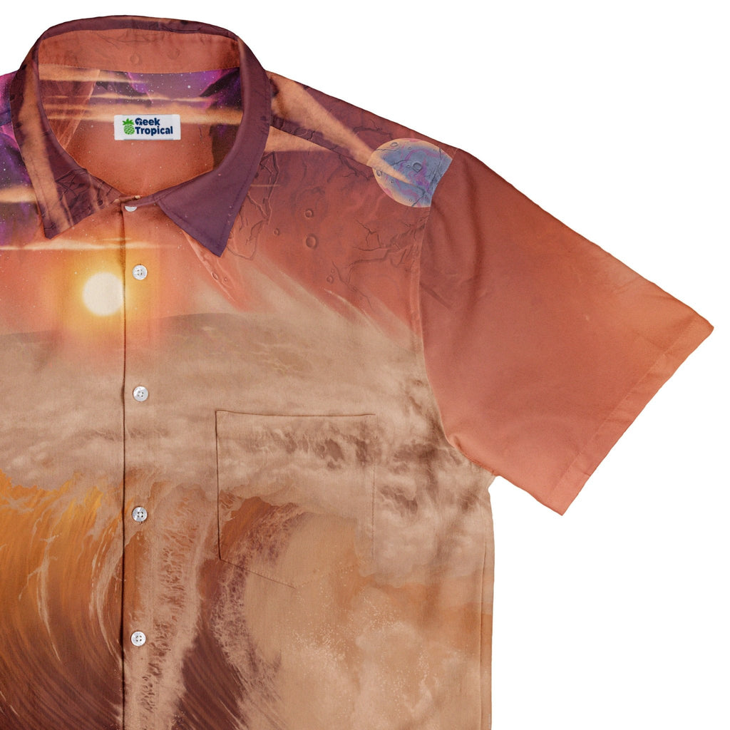 Riding The Milky Wave Button Up Shirt 5