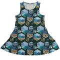 Rio Janeiro Wonder Dress Geek Nerd 0925 Botany Print Designs by Nathan