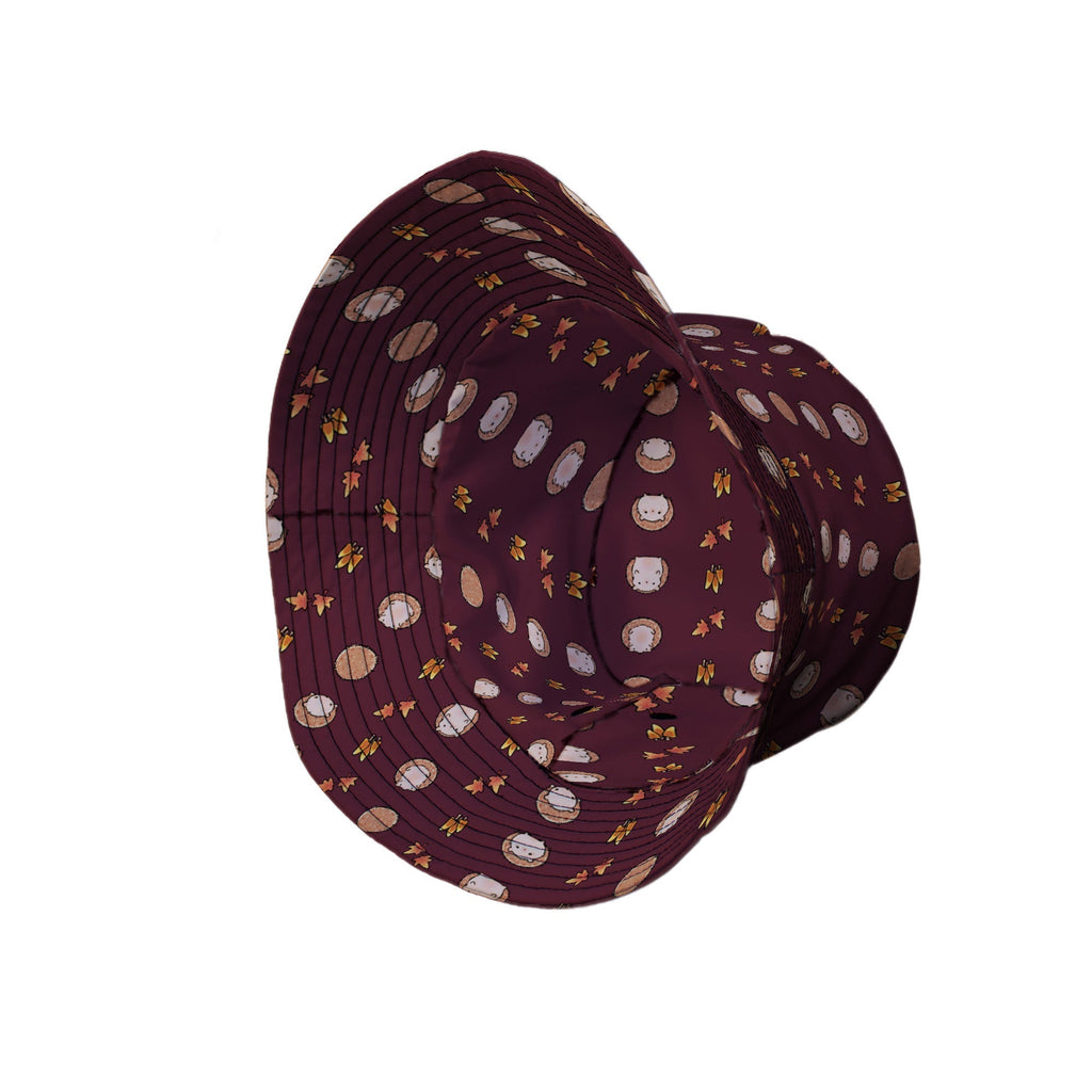 Rolling Hedgehogs Bucket Hat Geek Nerd 0925 Animal Patterns Design by Ardi Tong