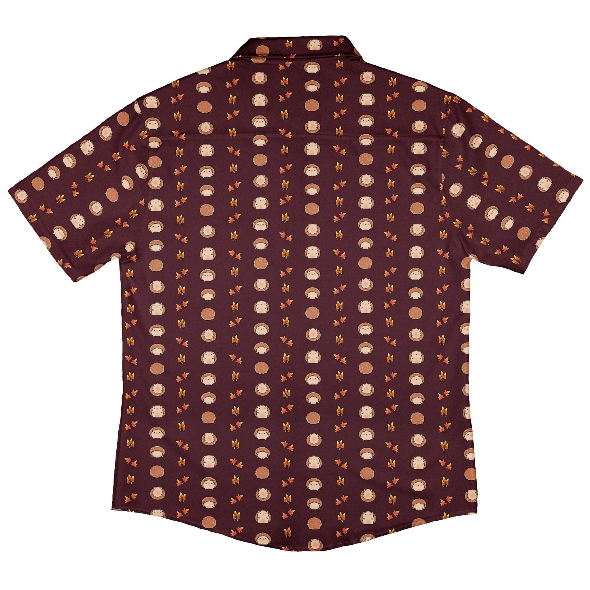 Rolling Hedgehogs Button Up Shirt Geek Nerd 0925 adult sizing All Adult Button Up Shirts