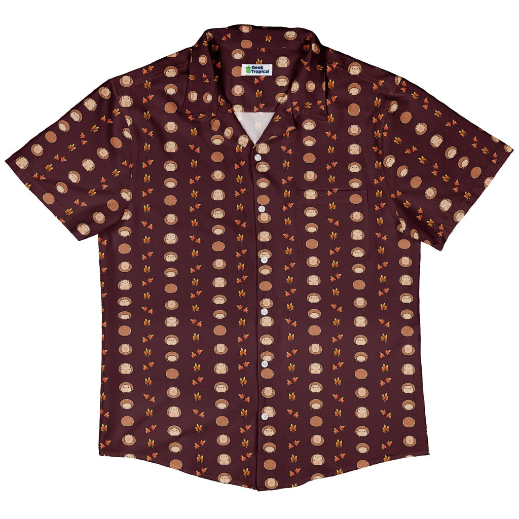 Rolling Hedgehogs Button Up Shirt Geek Nerd 0925 adult sizing All Adult Button Up Shirts