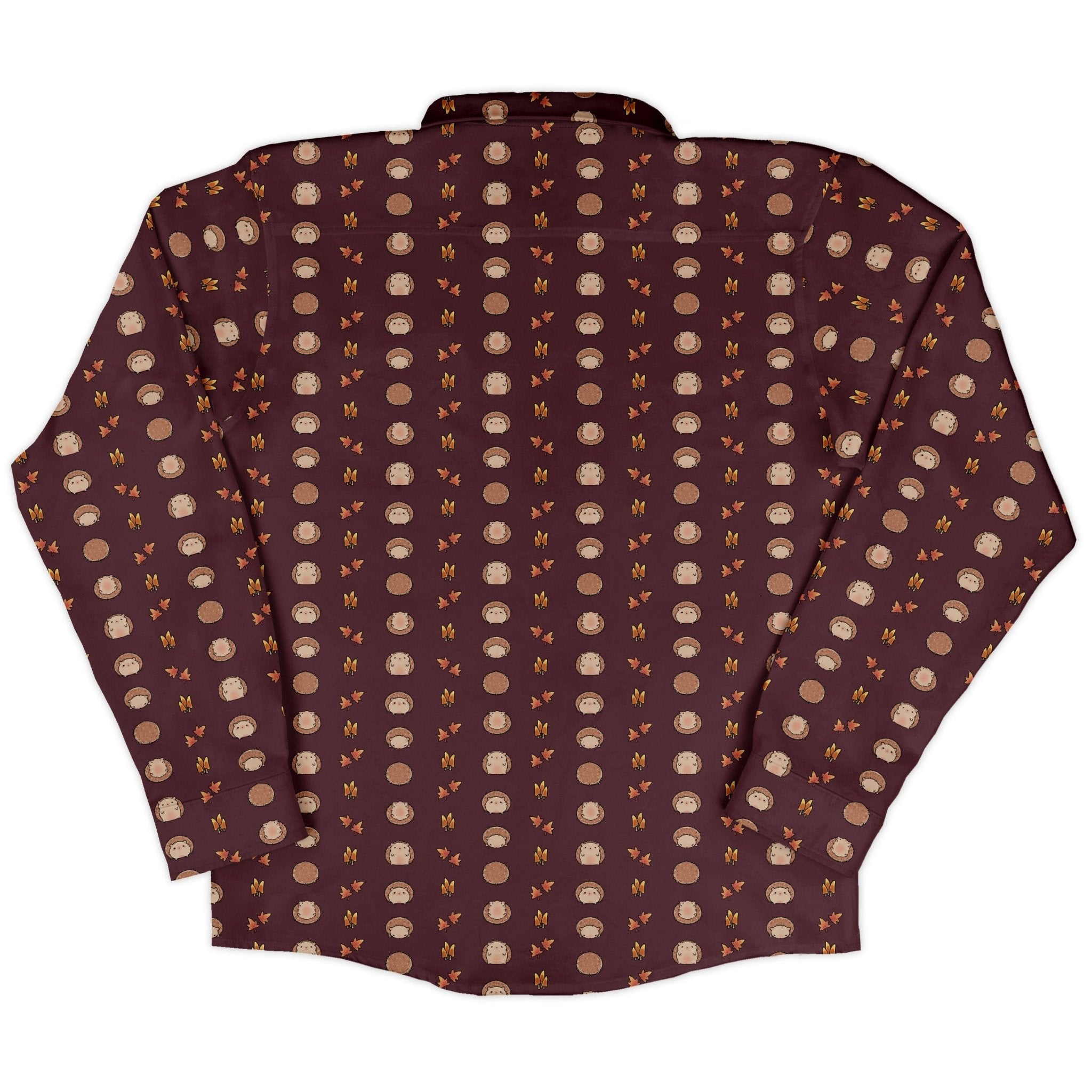 Rolling Hedgehogs Long Sleeve Button Up Shirt Geek Nerd 0925 adult sizing All Adult Button Up Shirts