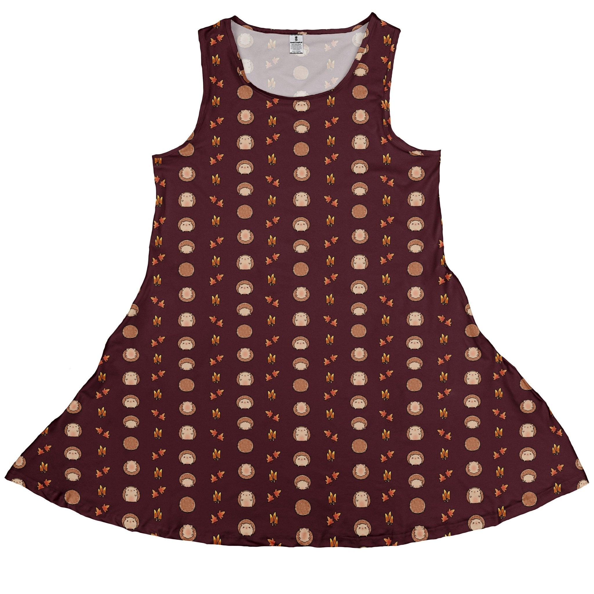 Rolling Hedgehogs Dress Geek Nerd 0925 Animal Patterns Design by Ardi Tong