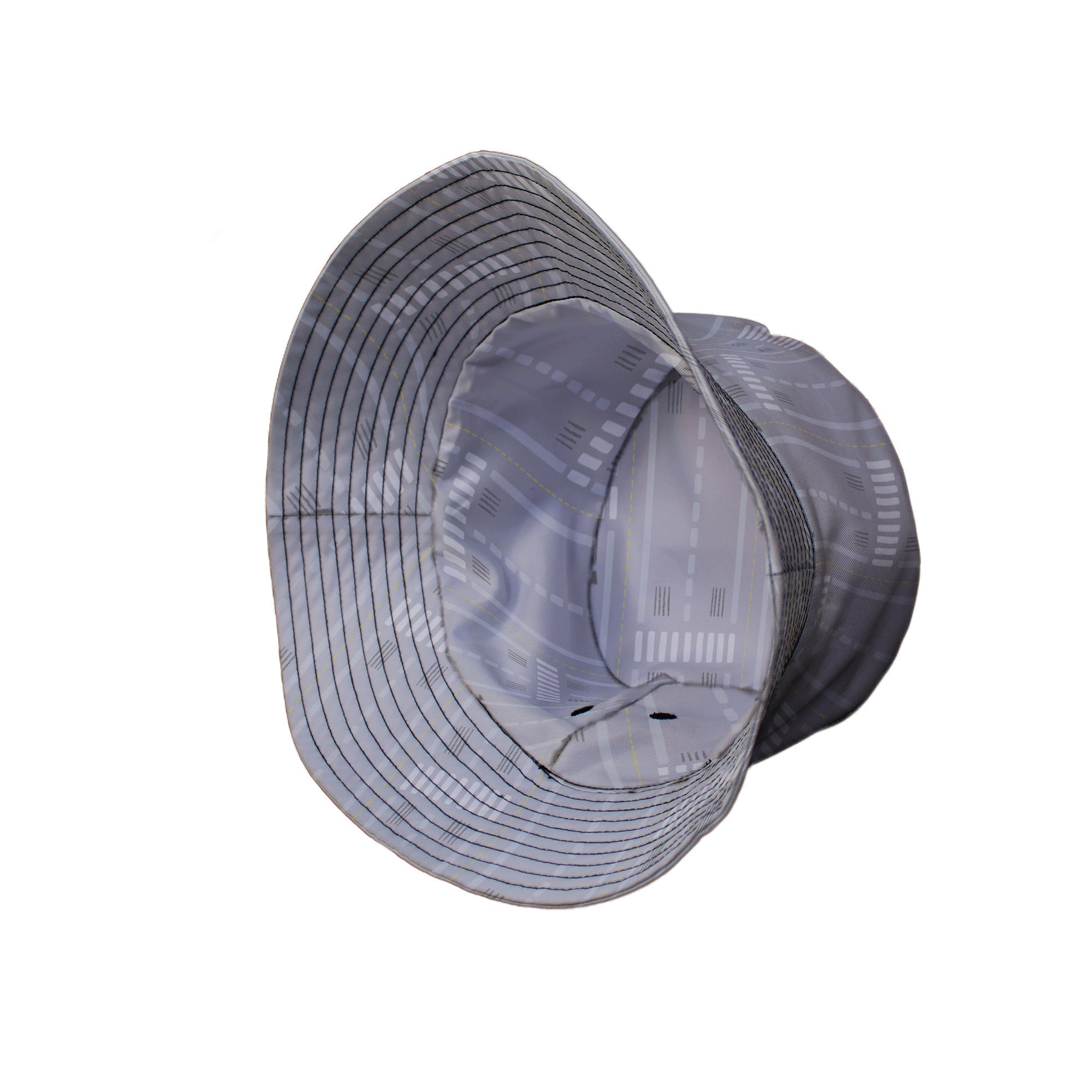 Runway Stripe Bucket Hat Geek Nerd aviation print Design by Zirkus Design lx - B