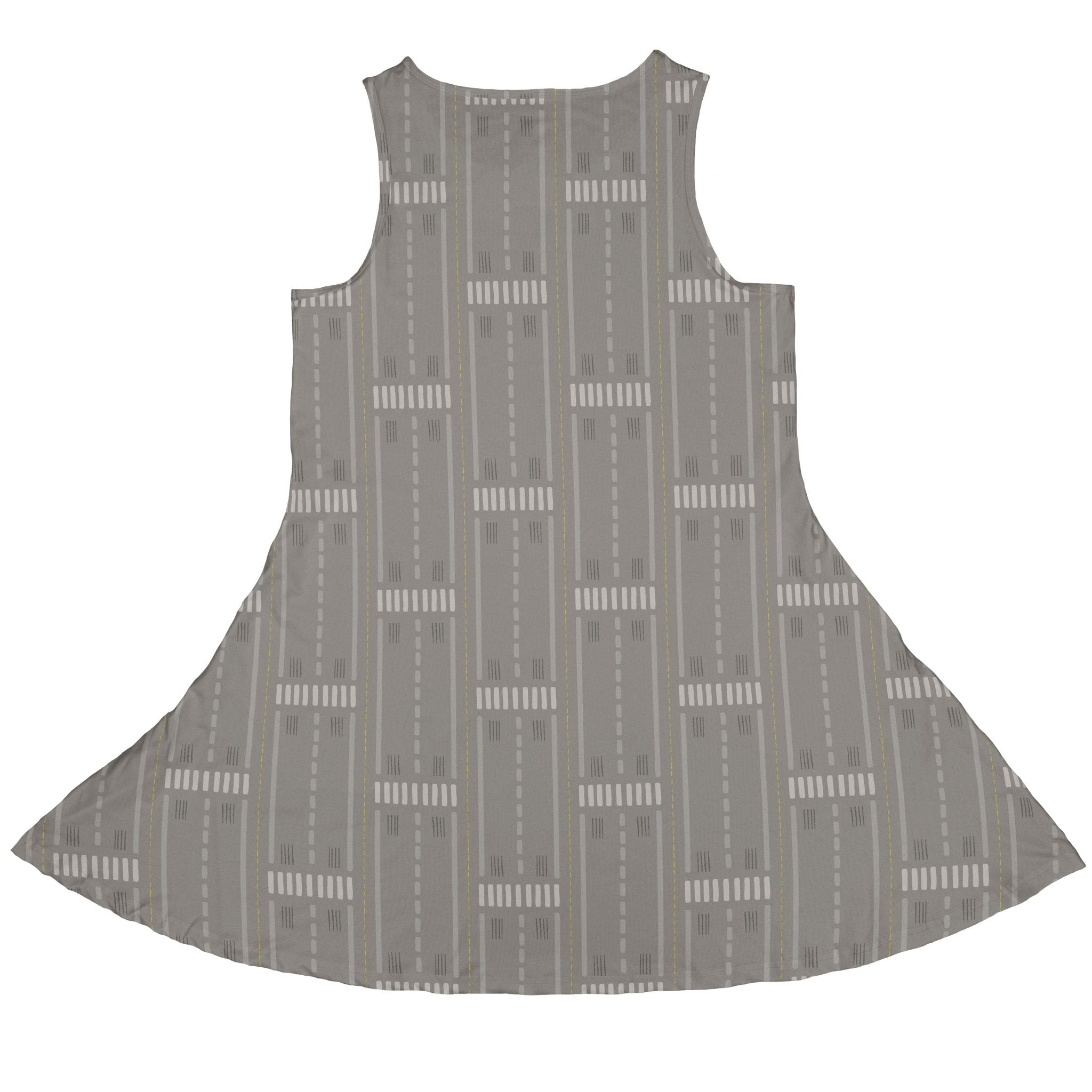 Runway Stripe Dress Geek Nerd aviation print Design by Zirkus Design lx - C