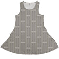 Runway Stripe Dress Geek Nerd aviation print Design by Zirkus Design lx - C