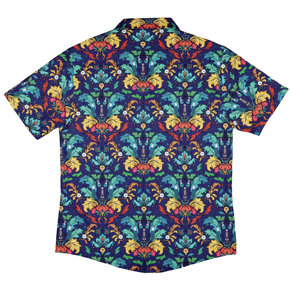 STEM Hidden Sciences Button Up Shirt Geek Nerd adult sizing Design By Brigid Ashwood q4
