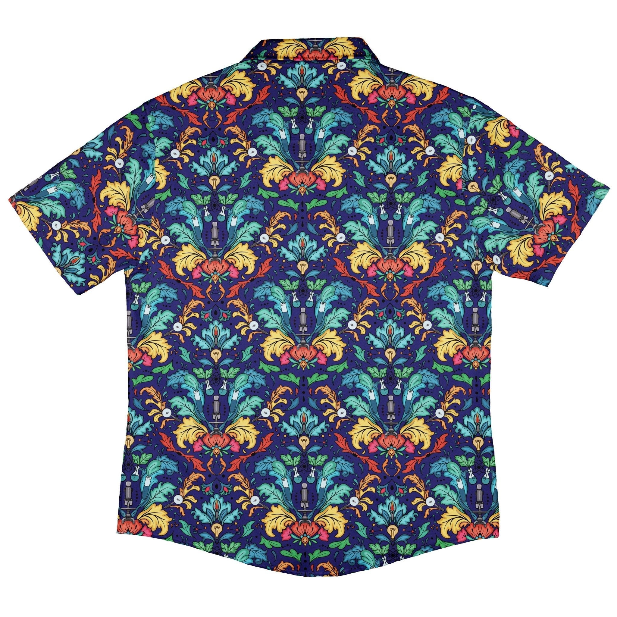 STEM Hidden Sciences Button Up Shirt Geek Nerd adult sizing Design By Brigid Ashwood q4