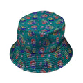 Scary Anime Chibi Stickers Teal Bucket Hat Geek Nerd halloween lx - B q4