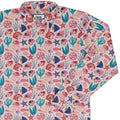 Science Cute Marine Biology Pink Long Sleeve Button Up Shirt Geek Nerd adult sizing Animal Patterns FLOW DESC WRITING