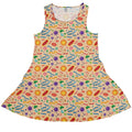 Science Detailed Microbes Pink Orange Dress Geek Nerd lx - C science print