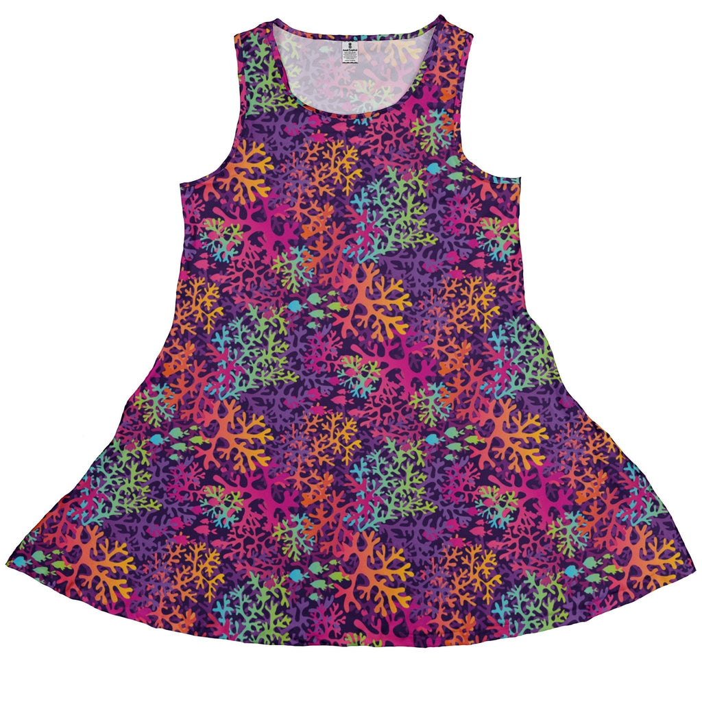 Science Marine Biology Rainbow Coral Dress Geek Nerd lx - C Maximalist Patterns science print