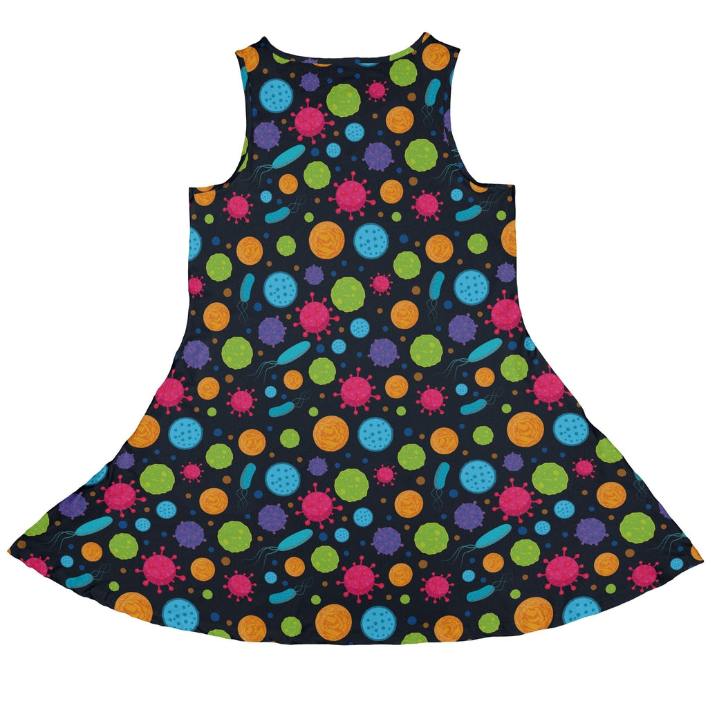 Science Microbiology Rainbow Navy Dress Geek Nerd lx - C science print