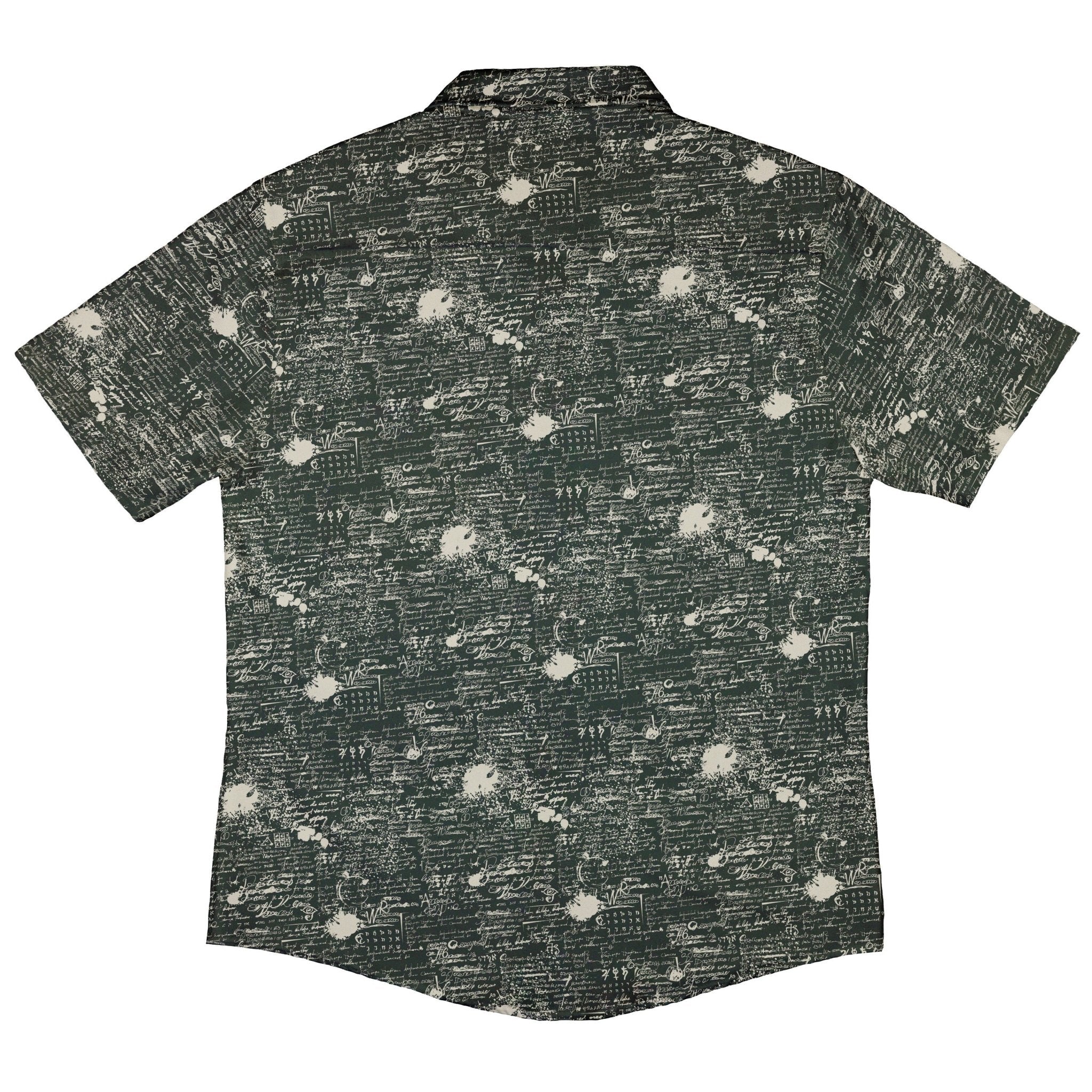 Scripted Ink Button Up Shirt - adult sizing - Book Prints -
